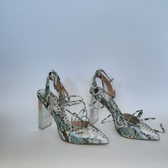 Aldo Strappy Heeled Shoes - Blocked Heels - Picture 3 of 9